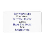 Say Whatever You Want But You Know Girls Have The Custom Shipping Labels