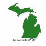 Say ya to da UP, eh? stickers