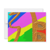 Sayhayki BOLD Rainbow invitations by ZAZZLELIST Sayhayki BOLD Rainbow invitations