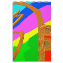 Sayhayki   Gold  - Rainbow Healing Patterns Wall Calendar