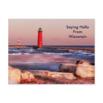 Saying Hello FromWisconsin postcards