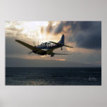SBD-5 Dauntless over the Pacific Posters