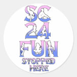 SC24FUN LOGO ROUND STICKERS