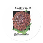 Scabiosa, Fire King, F. Lagomarsino & Sons stickers