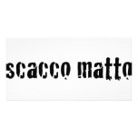 scacco matto photo card template