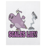 scales lie mad hippo diet humor cartoon flyers