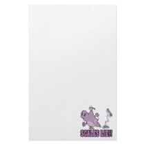 scales lie mad hippo diet humor cartoon stationery paper