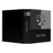 Scales of Justice Binder