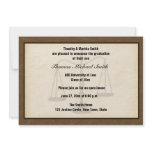 Scales of Justice, Brown, Graduate Annoucement Personalized Invite