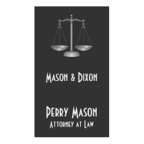 Scales of Justice Business Card