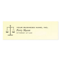 Scales of Justice Business Card Template