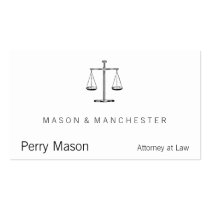 Scales of Justice Business Card Templates