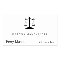 Scales of Justice Business Card Templates