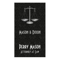 Scales of Justice Business Cards
