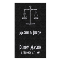 Scales of Justice Business Cards