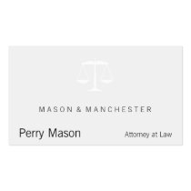Scales of Justice Business Cards