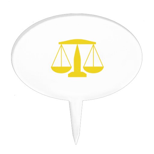 SCALES OF JUSTICE CAKE TOPPER Zazzle