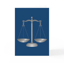 Scales of Justice Card