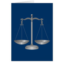 Scales of Justice Card