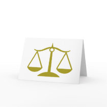 Scales of Justice - Gold cards
