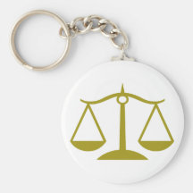 Scales of Justice - Gold Key Chains