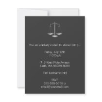 Scales of Justice Invite
