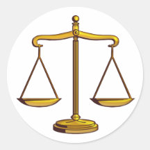 Scales of Justice - Law sticker