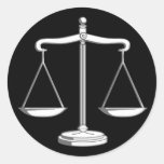 Scales of Justice - Law sticker stickers