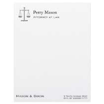 Scales of Justice Letterhead Design