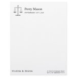 Scales of Justice Letterhead Design