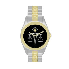 Scales of Justice - Monogrammed (v3) Watch