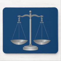 Scales of Justice Mouse Pads