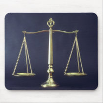Scales of Justice Mouse Pad