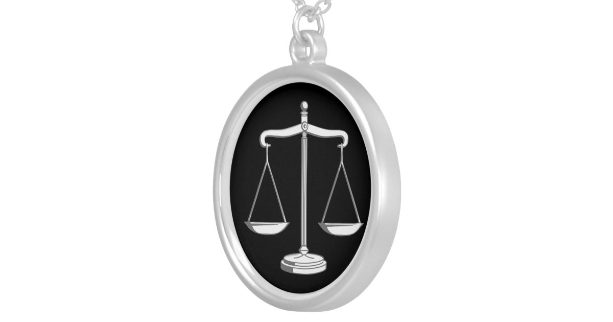 Scales of Justice Necklace Zazzle