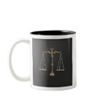 Scales of Justice on Ebony - PERSONALIZE IT! mugs