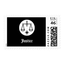 Scales of Justice Postage Stamp