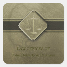 Scales of Justice - Square Sticker