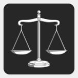 Scales of Justice - Square Sticker