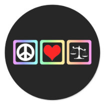 Scales of justice sticker
