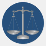 Scales of Justice Sticker