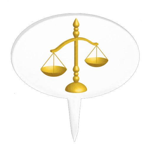 SCALES OF LAW AND JUSTICE CAKE TOPPER Zazzle