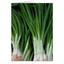 Scallions/Green Onions greeting card
