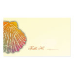 Scallop Shell Art Escort Table Seating Cards business cards