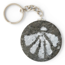 Scallop Shell Keychain