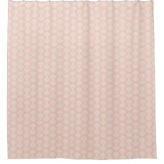 Scallop Shells Peach and Cream Shower Curtain