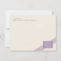 Scalloped Dusky Lilac | Flat Thank You Note Cards