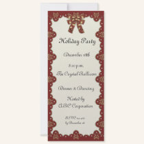 Scalloped Edge Holiday Invitation