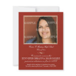 Scalloped Frame Graduation Invitation