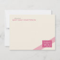 Scalloped Hot Pink | Flat Thank You Note Cards
