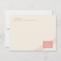 Scalloped Pink | Flat Thank You Note Cards
